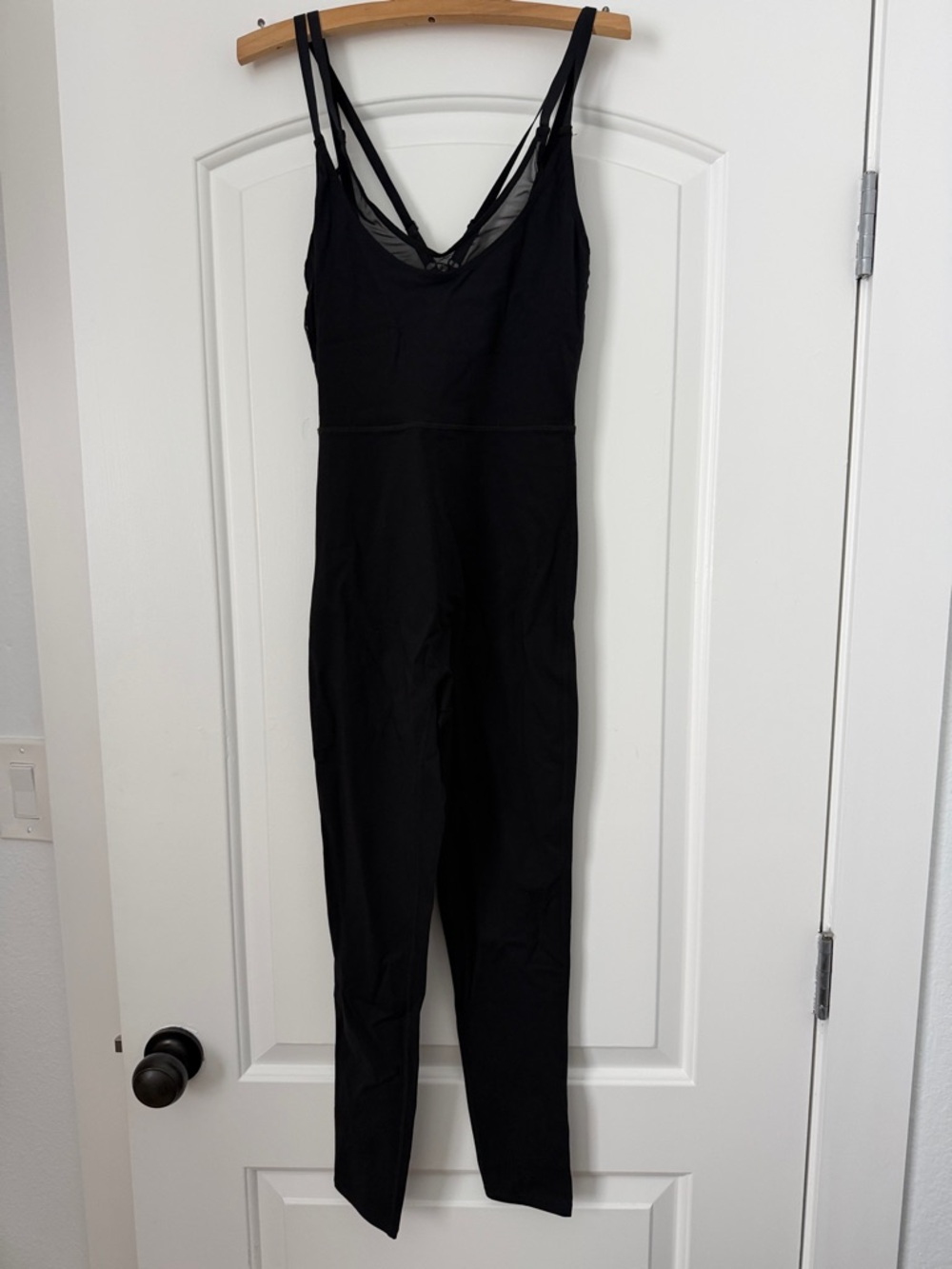 Blush Black Double-Strap Jumpsuit